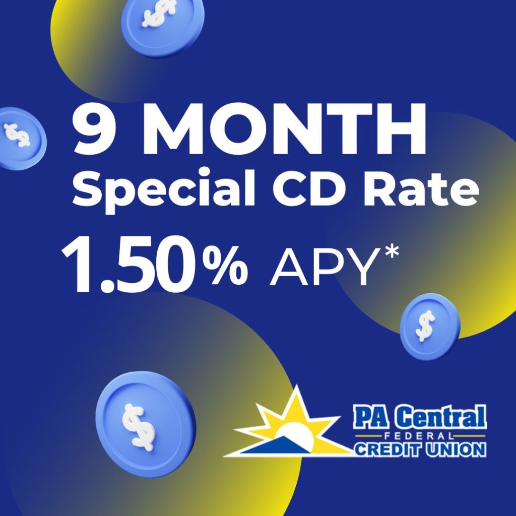 Special CD Rate - PA Central Federal Credit Union